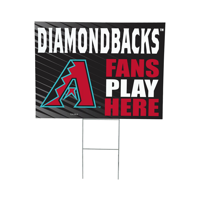 Arizona Diamondbacks Yard Sign "Fans Play Here"