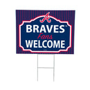 Atlanta Braves Yard Sign, "Fans Welcome"