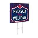 Boston Red Sox Yard Sign, "Fans Welcome"
