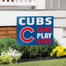 Chicago Cubs Yard Sign "Fans Play Here"