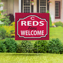 Cincinnati Reds Yard Sign, "Fans Welcome"