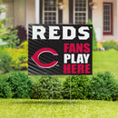 Cincinnati Reds Yard Sign "Fans Play Here"