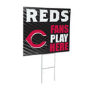 Cincinnati Reds Yard Sign "Fans Play Here"