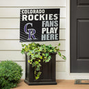 Colorado Rockies Yard Sign "Fans Play Here"