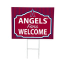 Los Angeles Angels Yard Sign, "Fans Welcome"