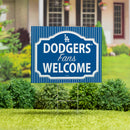 Los Angeles Dodgers Yard Sign, "Fans Welcome"