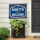 New York Mets Yard Sign, "Fans Welcome"