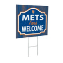 New York Mets Yard Sign, "Fans Welcome"