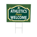 Athletics Yard Sign, "Fans Welcome"
