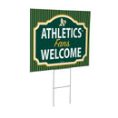 Athletics Yard Sign, "Fans Welcome"