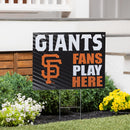 San Francisco Giants Yard Sign "Fans Play Here"