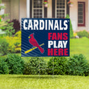St Louis Cardinals Yard Sign "Fans Play Here"