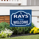 Tampa Bay Rays Yard Sign, "Fans Welcome"