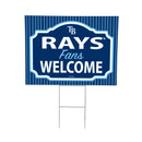 Tampa Bay Rays Yard Sign, "Fans Welcome"