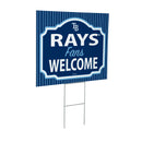 Tampa Bay Rays Yard Sign, "Fans Welcome"