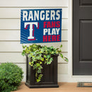 Texas Rangers Yard Sign "Fans Play Here"