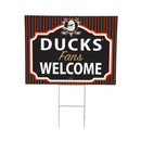 Anaheim Ducks Yard Sign, "Fans Welcome"