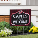 Carolina Hurricanes Yard Sign, "Fans Welcome"