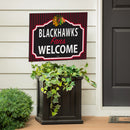 Chicago Blackhawks Yard Sign, "Fans Welcome"