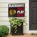 Chicago Blackhawks Yard Sign "Fans Play Here"