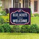 Columbus Blue Jackets Coroplast Yard Sign, "Fans Welcome"