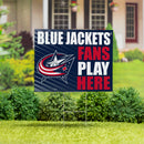 Columbus Blue Jackets Yard Sign "Fans Play Here"