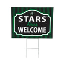 Dallas Stars Yard Sign, "Fans Welcome"