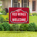 Detroit Red Wings Yard Sign, "Fans Welcome"