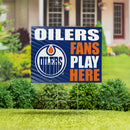 Edmonton Oilers Yard Sign "Fans Play Here"