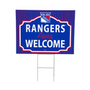 New York Rangers Yard Sign, "Fans Welcome"