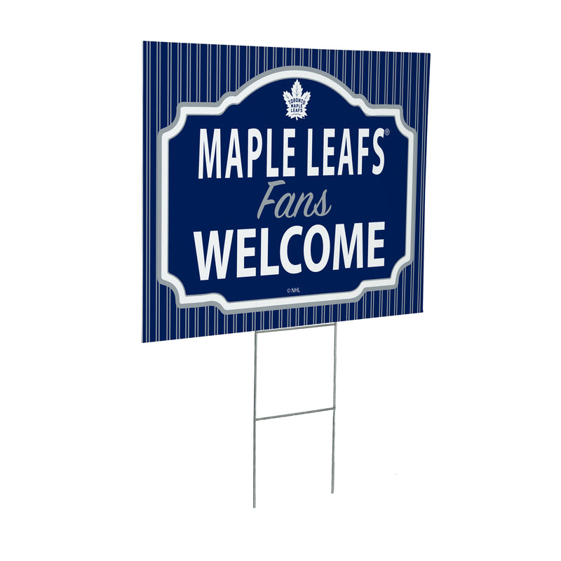 Toronto Maple Leafs Yard Sign, "Fans Welcome"