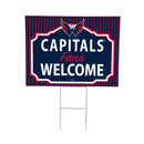 Washington Capitals Yard Sign, "Fans Welcome"