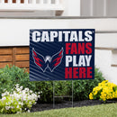 Washington Capitals Yard Sign "Fans Play Here"