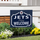 Winnipeg Jets Yard Sign, "Fans Welcome"