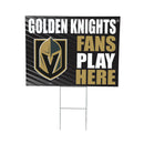 Las Vegas Golden Knights Yard Sign "Fans Play Here"
