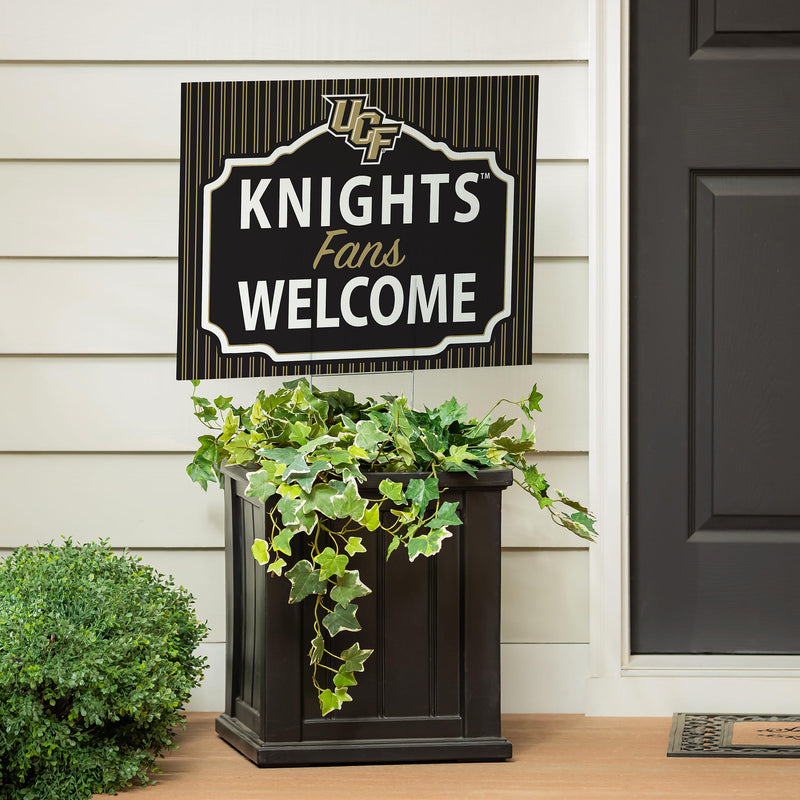 University of Central Florida Yard Sign, "Fans Welcome"