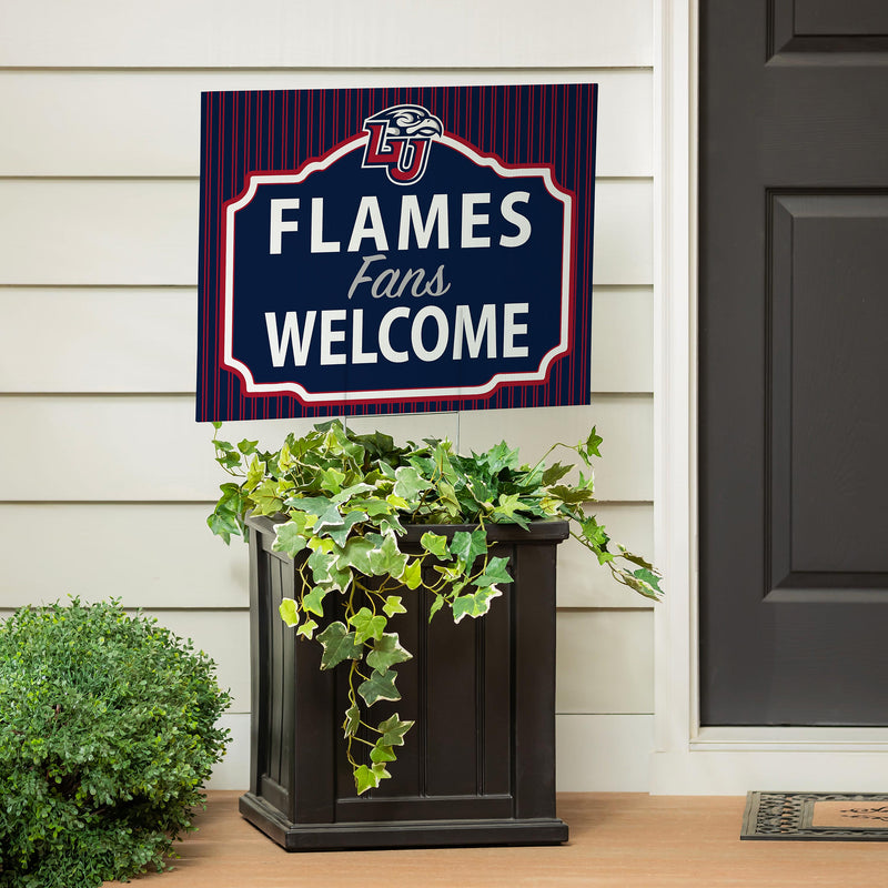 Liberty University Yard Sign, "Fans Welcome"