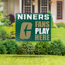 University of North Carolina/Charlotte Yard Sign "Fans Play Here"