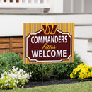 Washington Commanders Yard Sign, "Fans Welcome"
