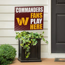Washington Commanders Yard Sign "Fans Play Here"