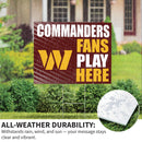 Washington Commanders Yard Sign "Fans Play Here"
