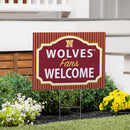 Northern State University Yard Sign, "Fans Welcome"