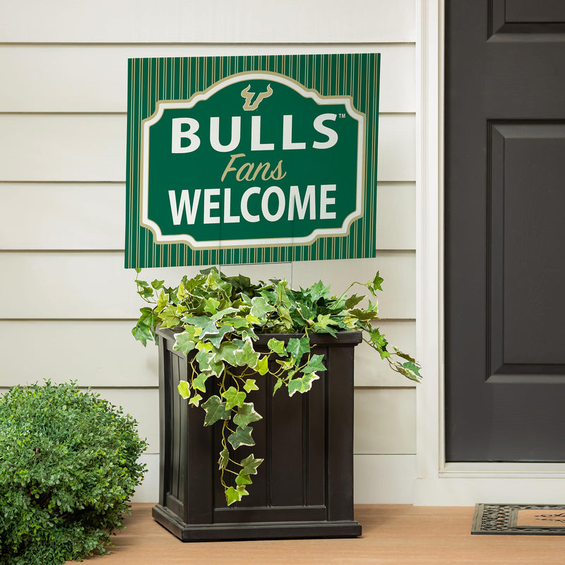 University of South Florida Yard Sign, "Fans Welcome"