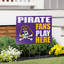 East Carolina University Yard Sign "Fans Play Here"