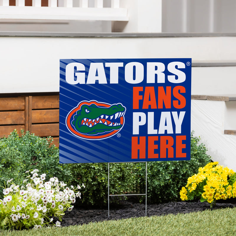 University of Florida Yard Sign "Fans Play Here"