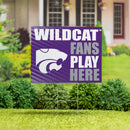 Kansas State University Yard Sign "Fans Play Here"