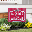Ohio State University Yard Sign, "Fans Welcome"