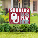 University of Oklahoma Yard Sign "Fans Play Here"
