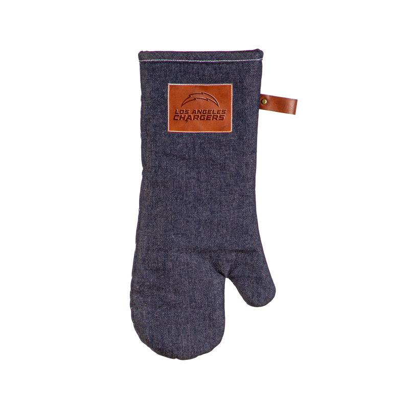 Evergreen Gifts,Oven Mitt, Denim,  Los Angeles Chargers,8x17x0.8 Inches