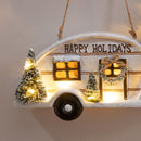 Hanging Christmas Camper Wall Décor, Asst of 2